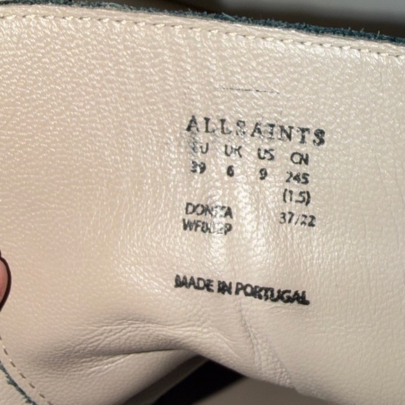 All saints WOMENS Black Patent Leather Donita boots US 9 - EU39 - Picture 7 of 8